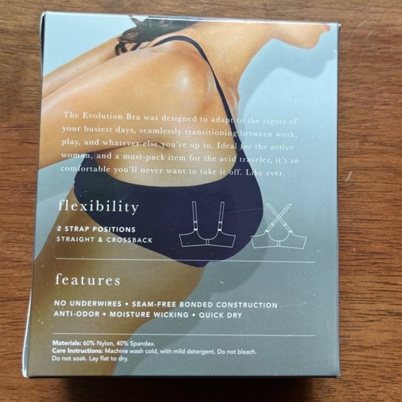 Knix Evolution Bra in Ocean Mist Blue Heaven Size 4 fits C32-34 & D 32-34 - Picture 4 of 12